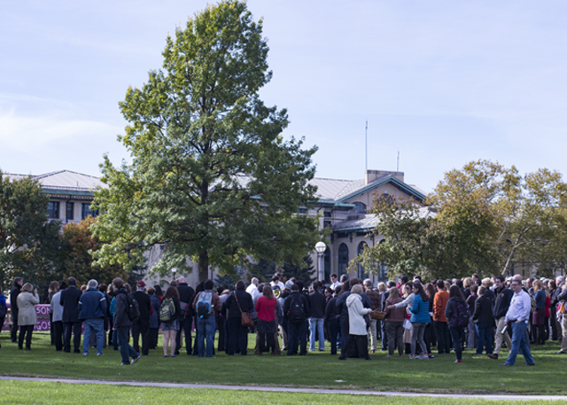 Gathering at the Fence